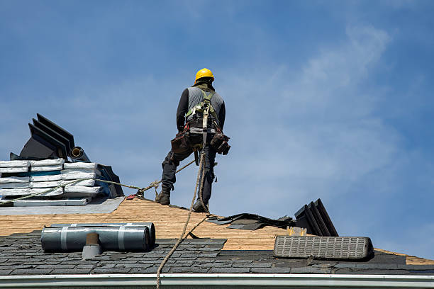Professional Roofing technician working in Canyon Country, CA